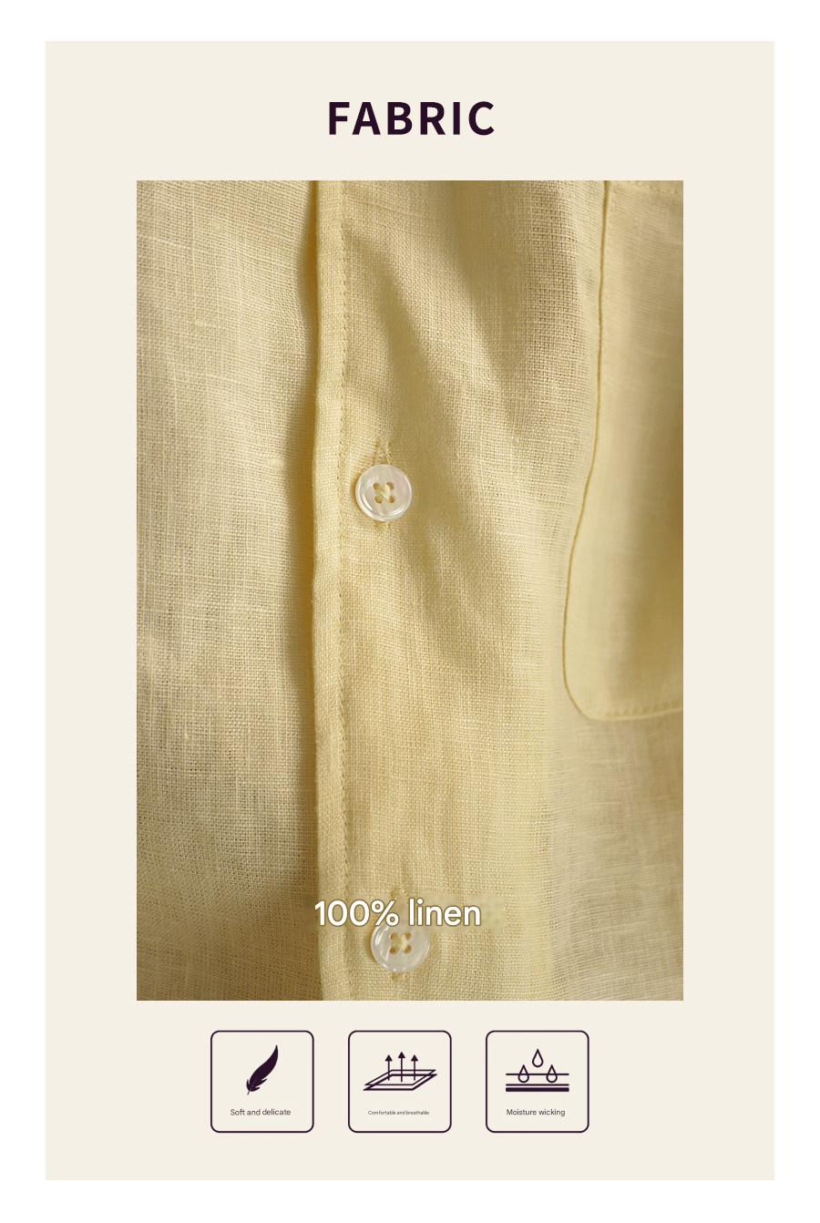 MONSEN Suitory 100% Linen Relaxed Shirt product image