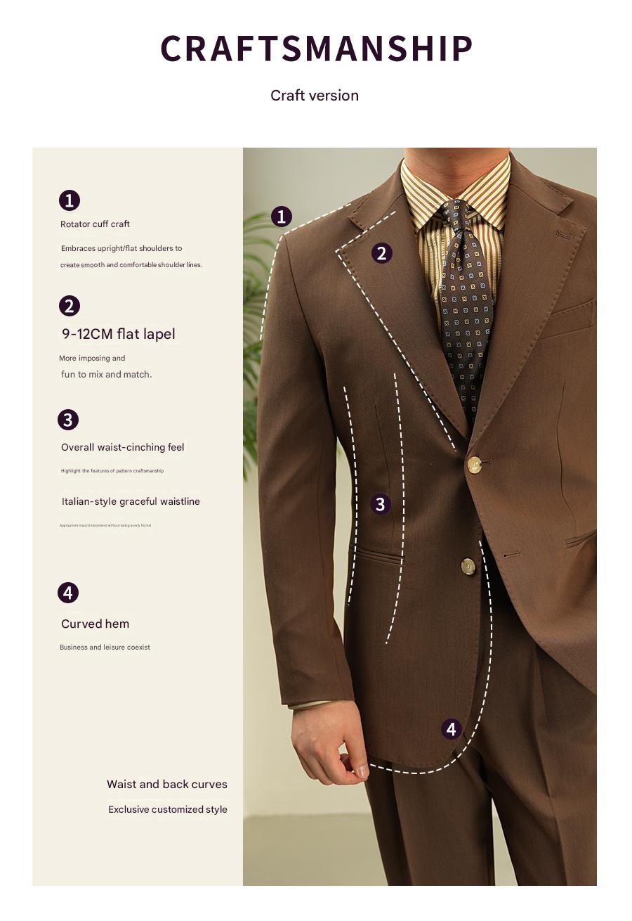 MONSEN Suitory Neapolitan Wrinkle-Resistant Suit in Performance Blend product image