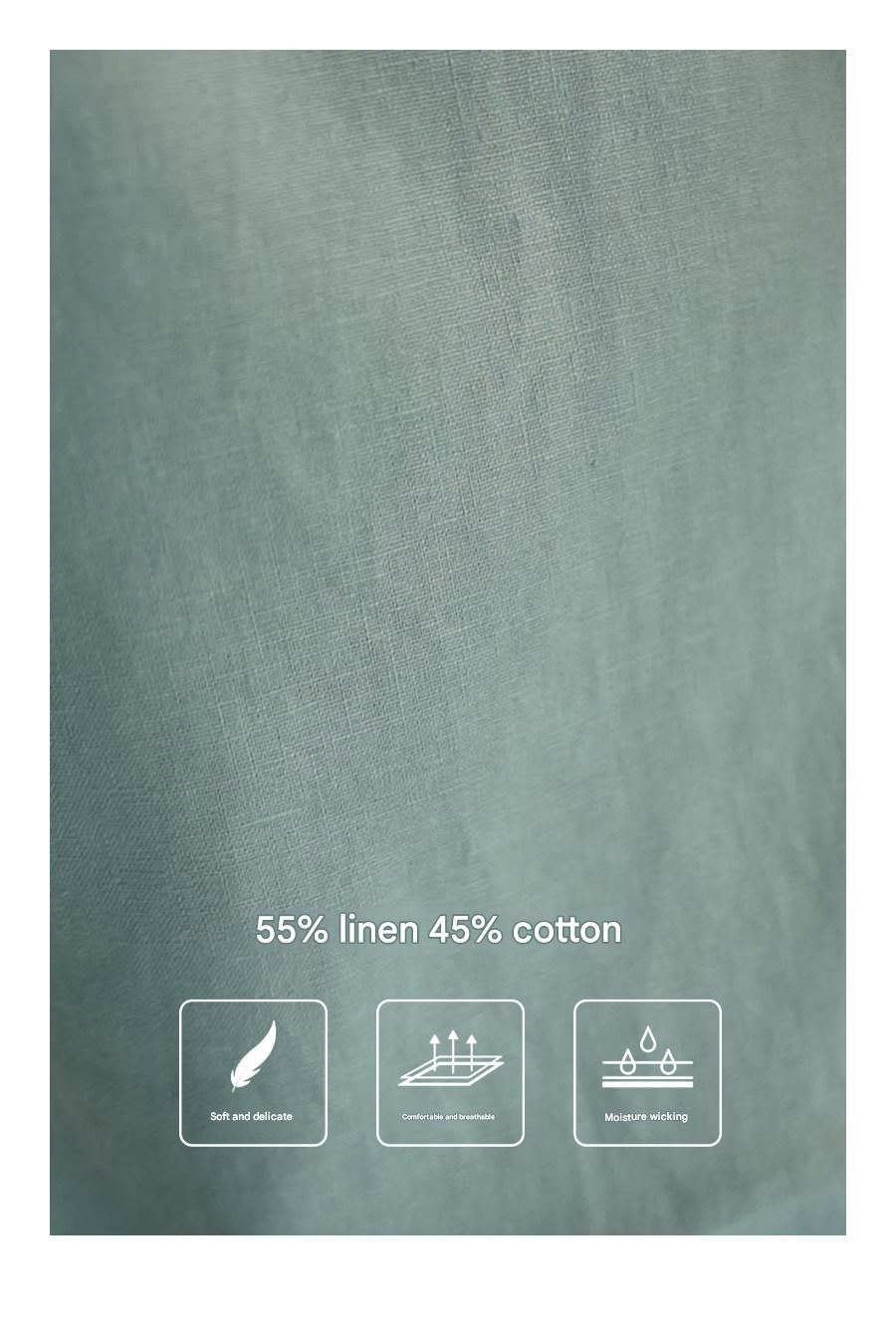MONSEN Suitory Cotton-Linen Windsor Collar Shirt product image