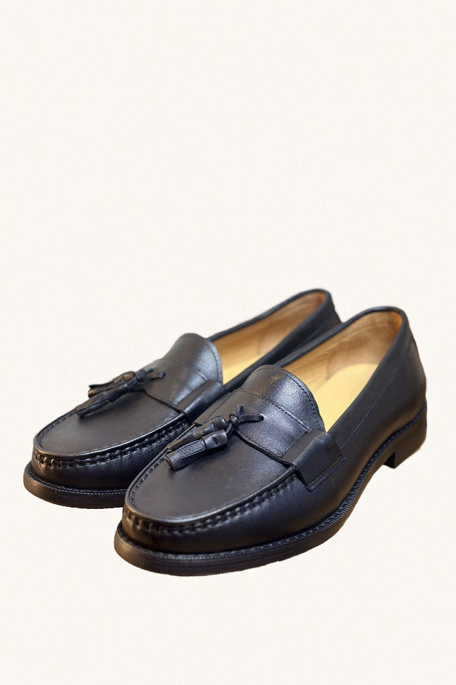 MONSEN Suitory Genuine Leather Tassel Loafers product image