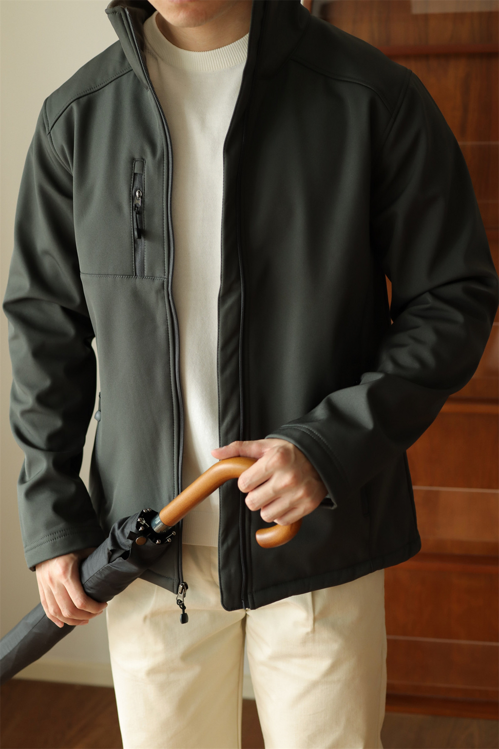 MONSEN Suitory 4-Way Stretch Fleece-Lined Waterproof Windbreaker Jacket product image