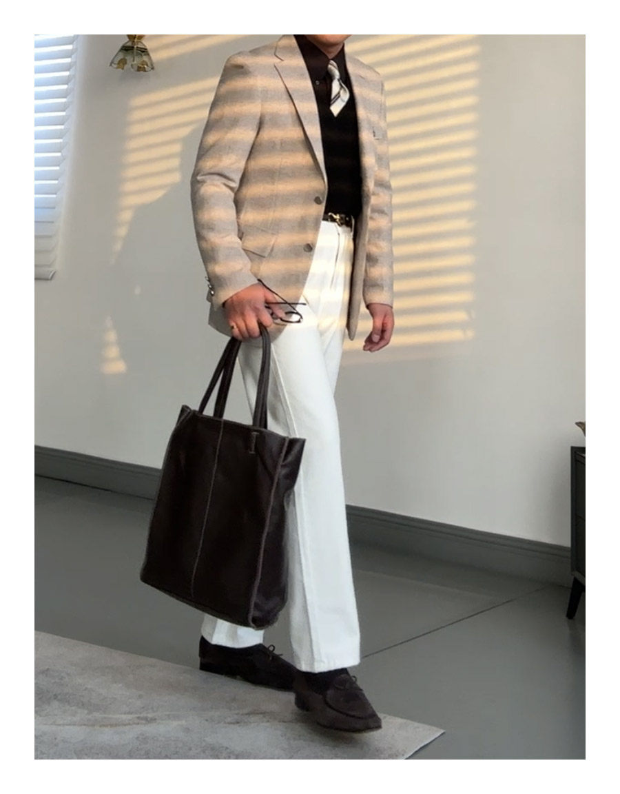 MONSEN Suitory Retro-Washed High-Rise Straight Jeans in Cotton product image
