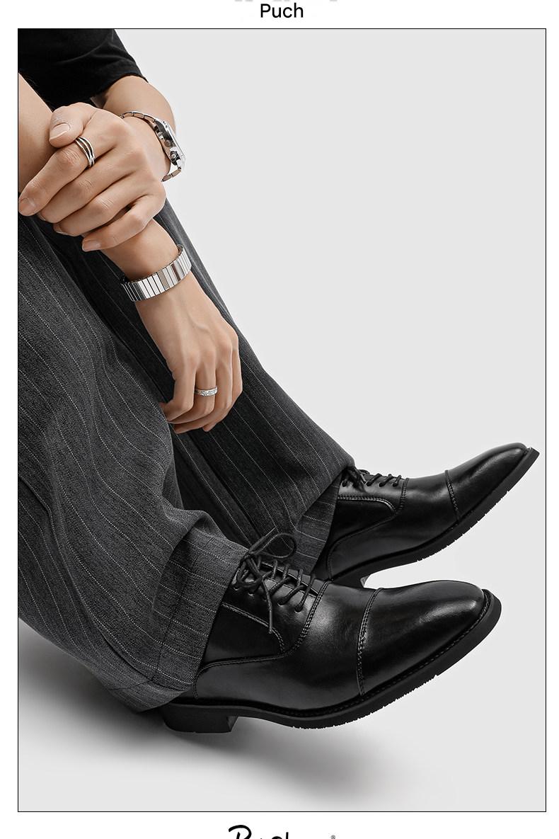 Three-Piece Toe Oxford/Derby Shoes