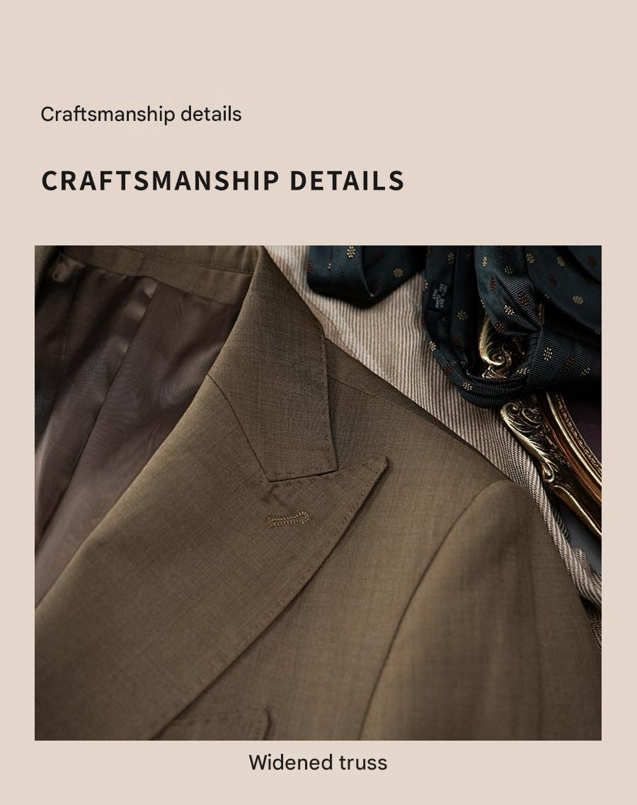 MONSEN Suitory Neapolitan Slim-Fit 2-Piece Suit in Leather product image