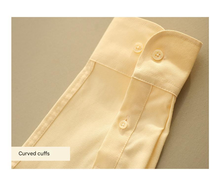 MONSEN Suitory Retro Oxford Non-Iron Wide Collar Shirt in Cotton product image