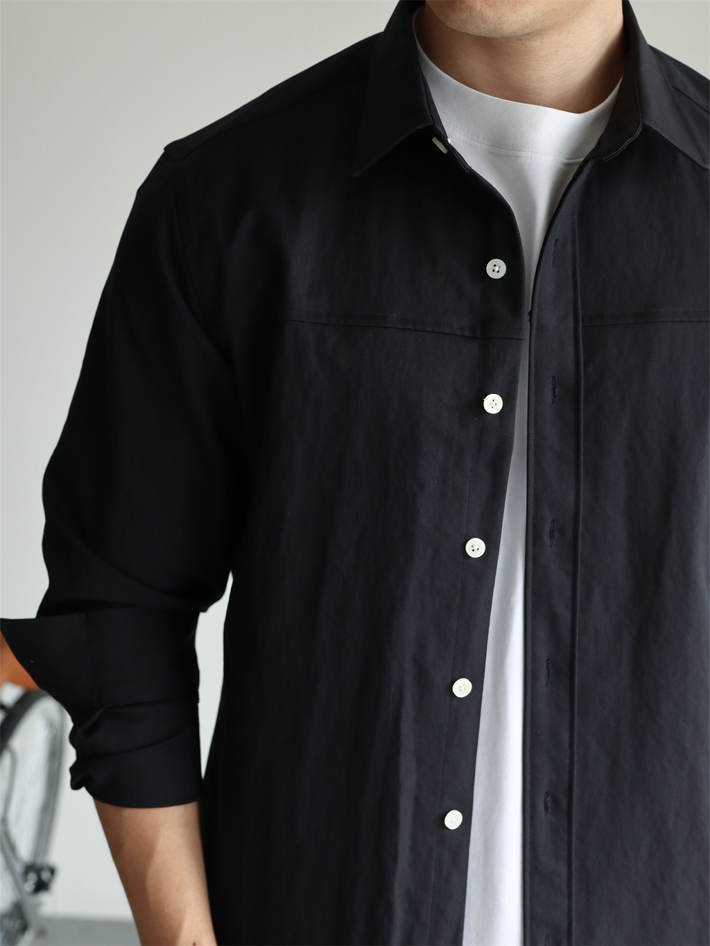 Enzyme-Washed Utility Shirt