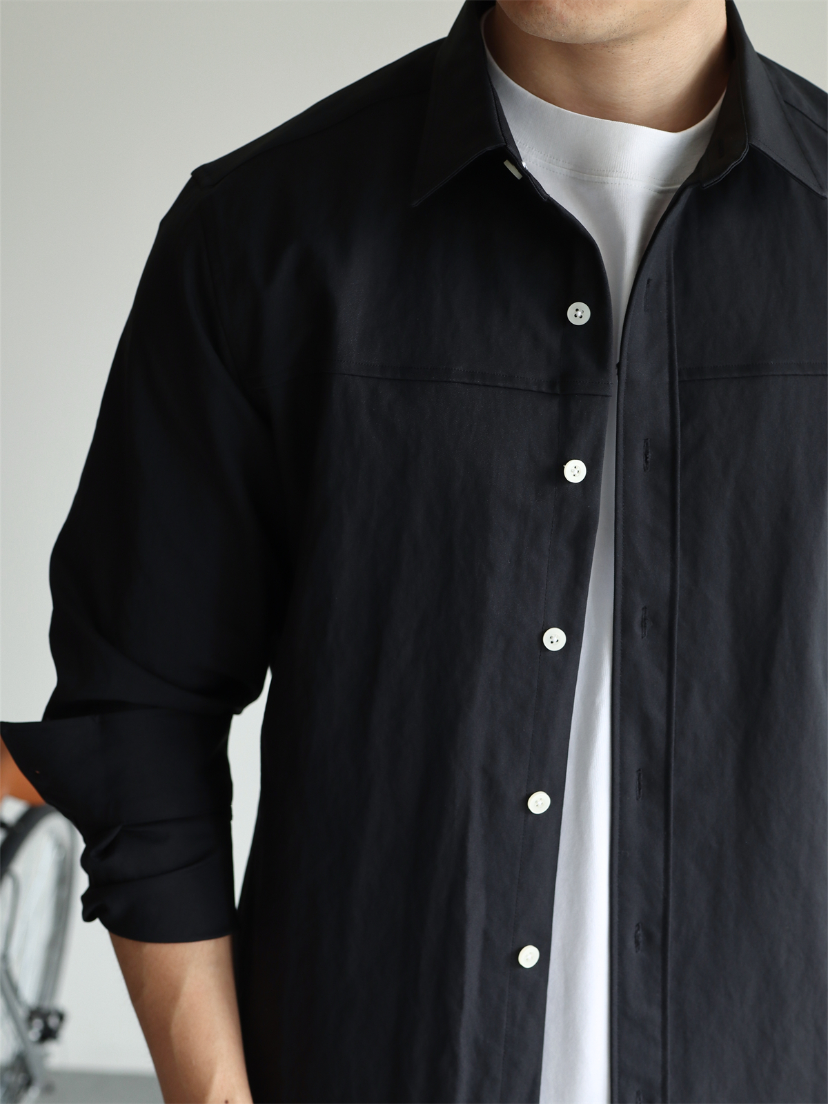Enzyme-Washed Utility Shirt
