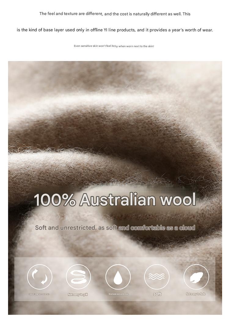 100% Wool Thick Relaxed Knit