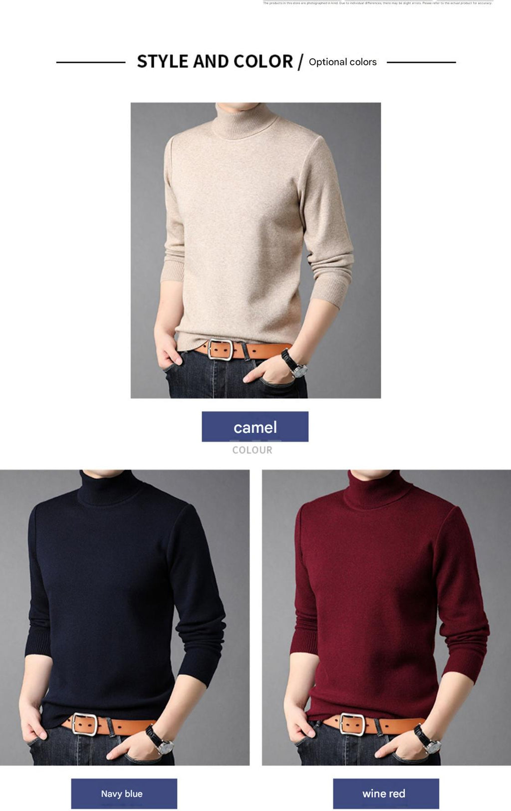 100% Wool Turtleneck sweater