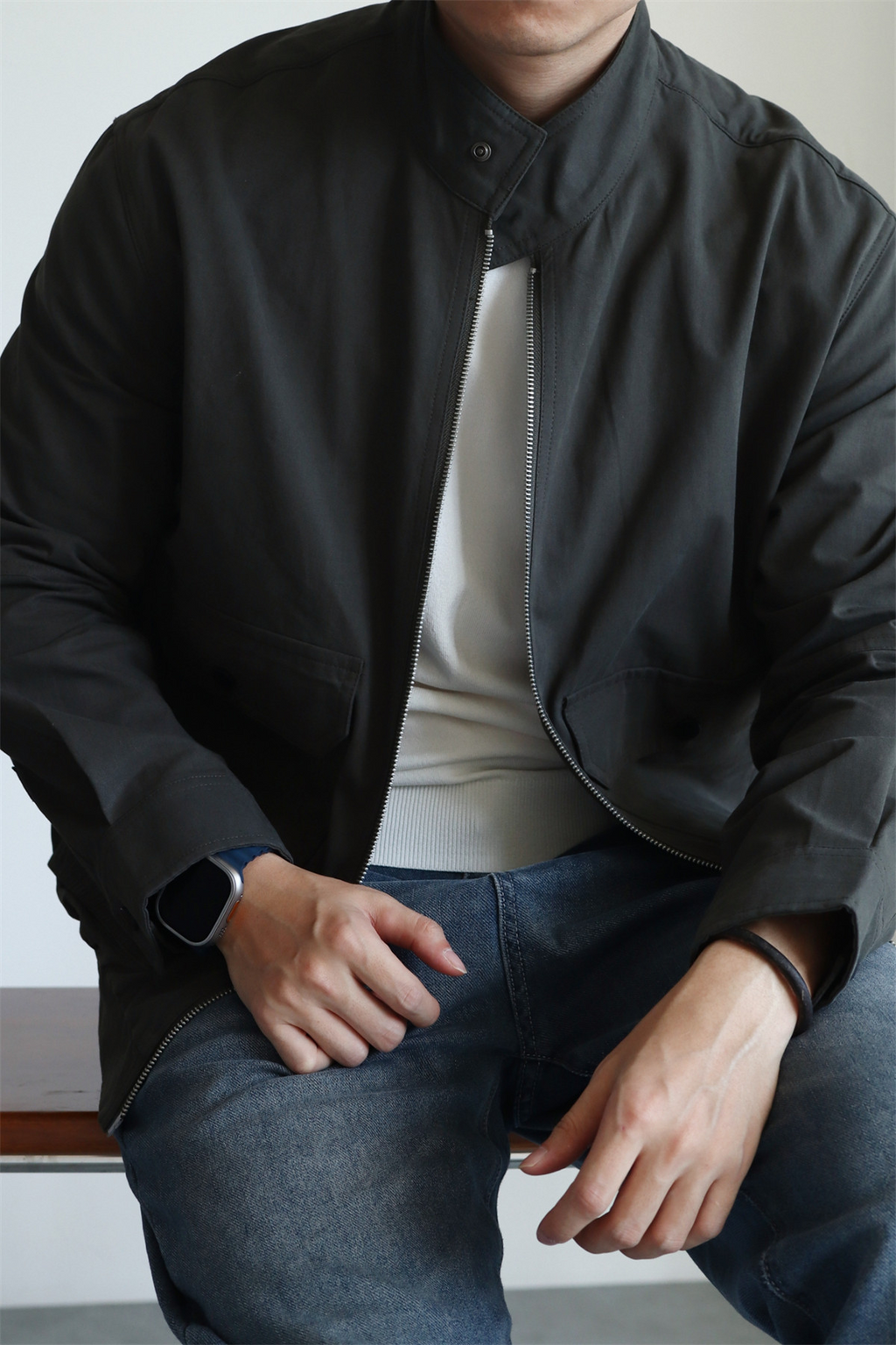 MONSEN Suitory G9 Harrington Washed Cotton Jacket product image
