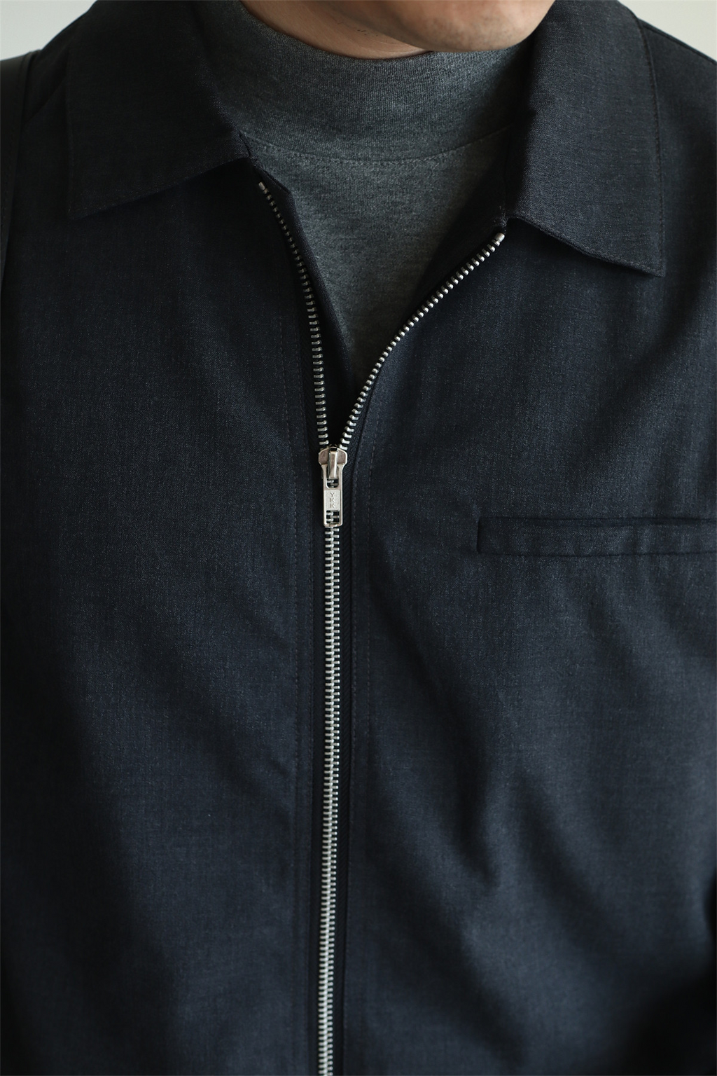 MONSEN Suitory Drapey Plain-Weave Lapel Jacket in Performance Blend product image