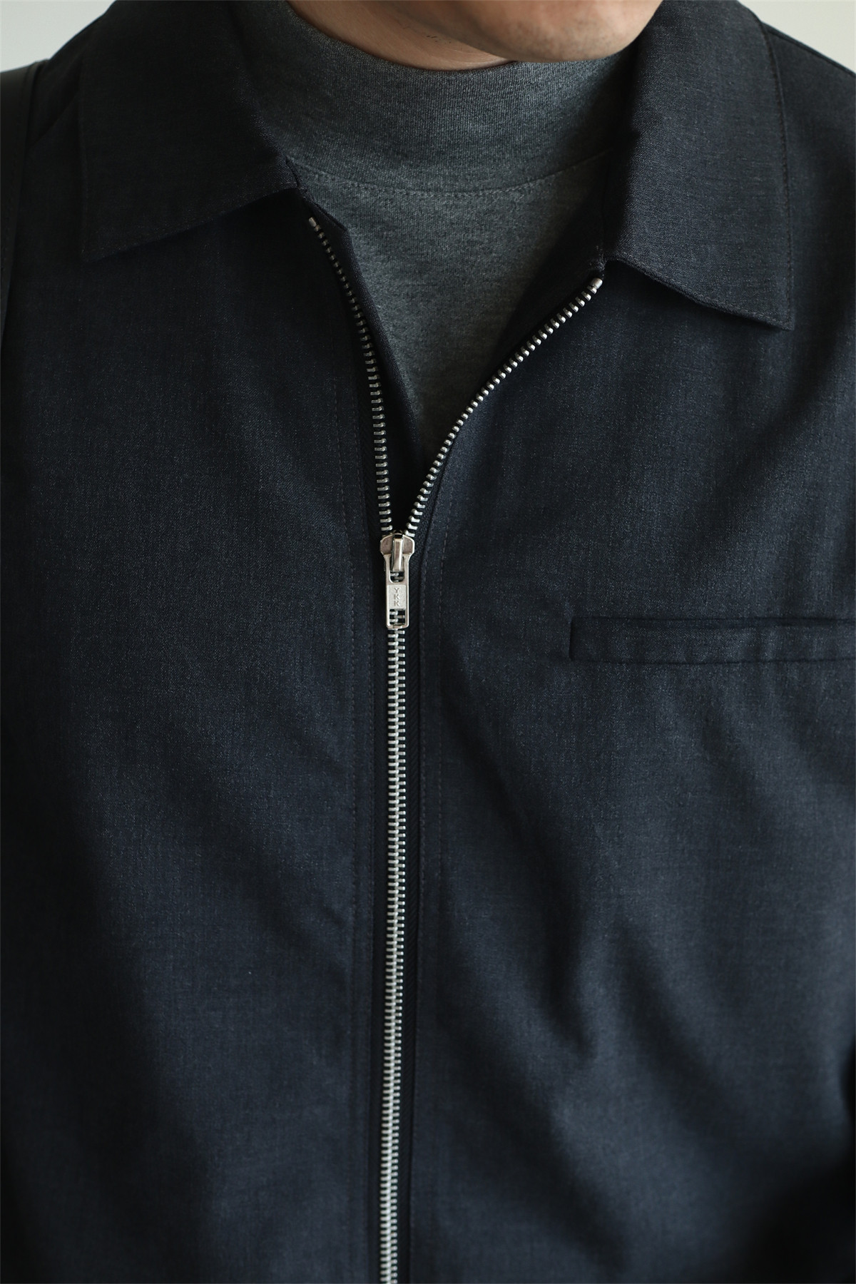 MONSEN Suitory Drapey Plain-Weave Lapel Jacket in Performance Blend product image