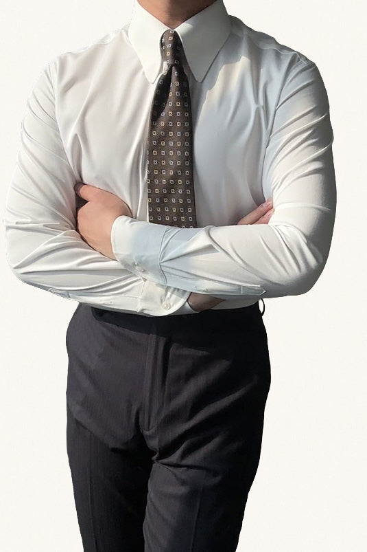 MONSEN Suitory Non-Iron Bamboo Dress Shirt in Bamboo Blend front view