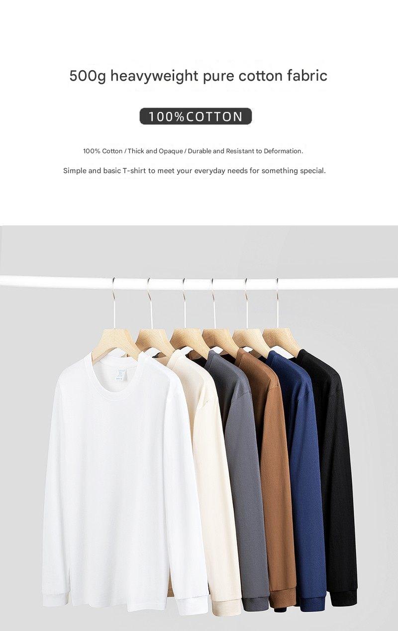 Heavyweight Cotton Long Sleeve Tee