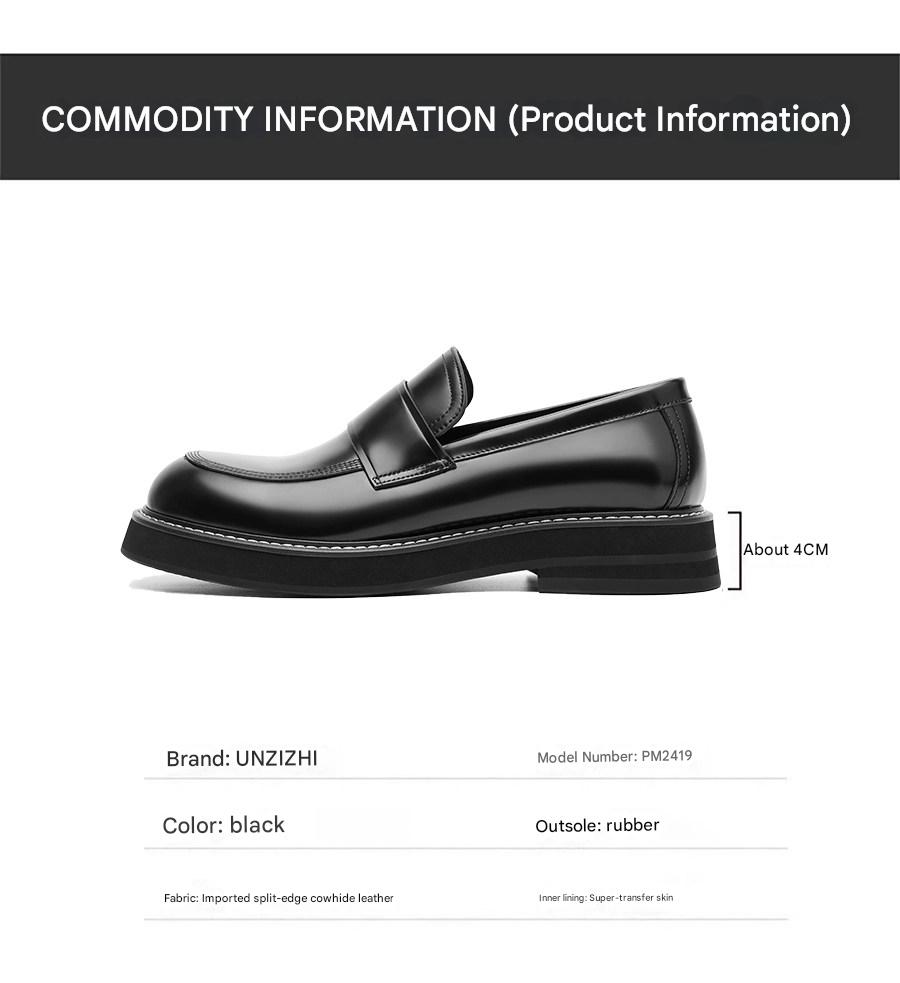 MONSEN Suitory Glossy Cowhide Lift Loafers in Cowhide Leather product image