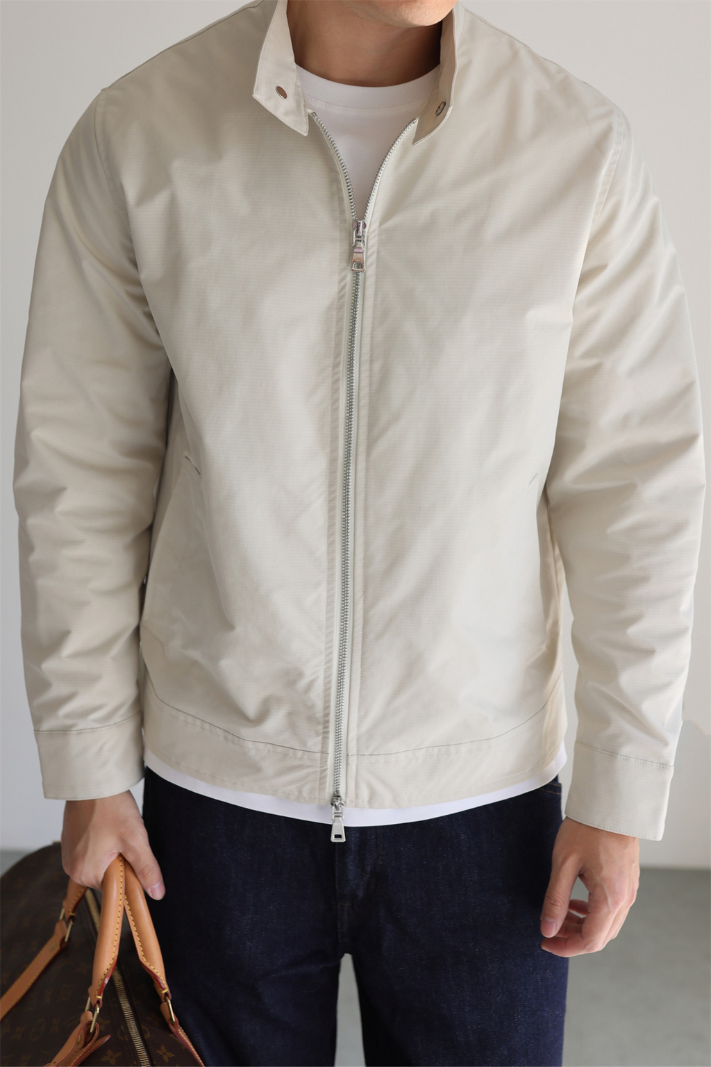 MONSEN Suitory Lightweight G9 Harrington Subtle Jacket in Performance Blend product image