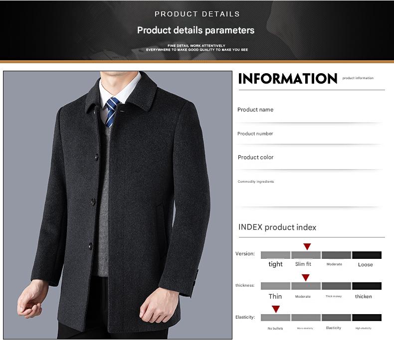 Mid-Length Wool Coat