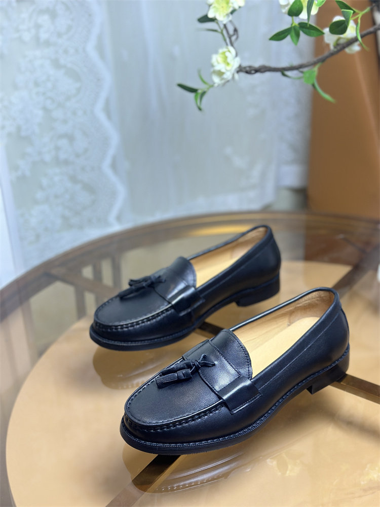 MONSEN Suitory Genuine Leather Tassel Loafers product image