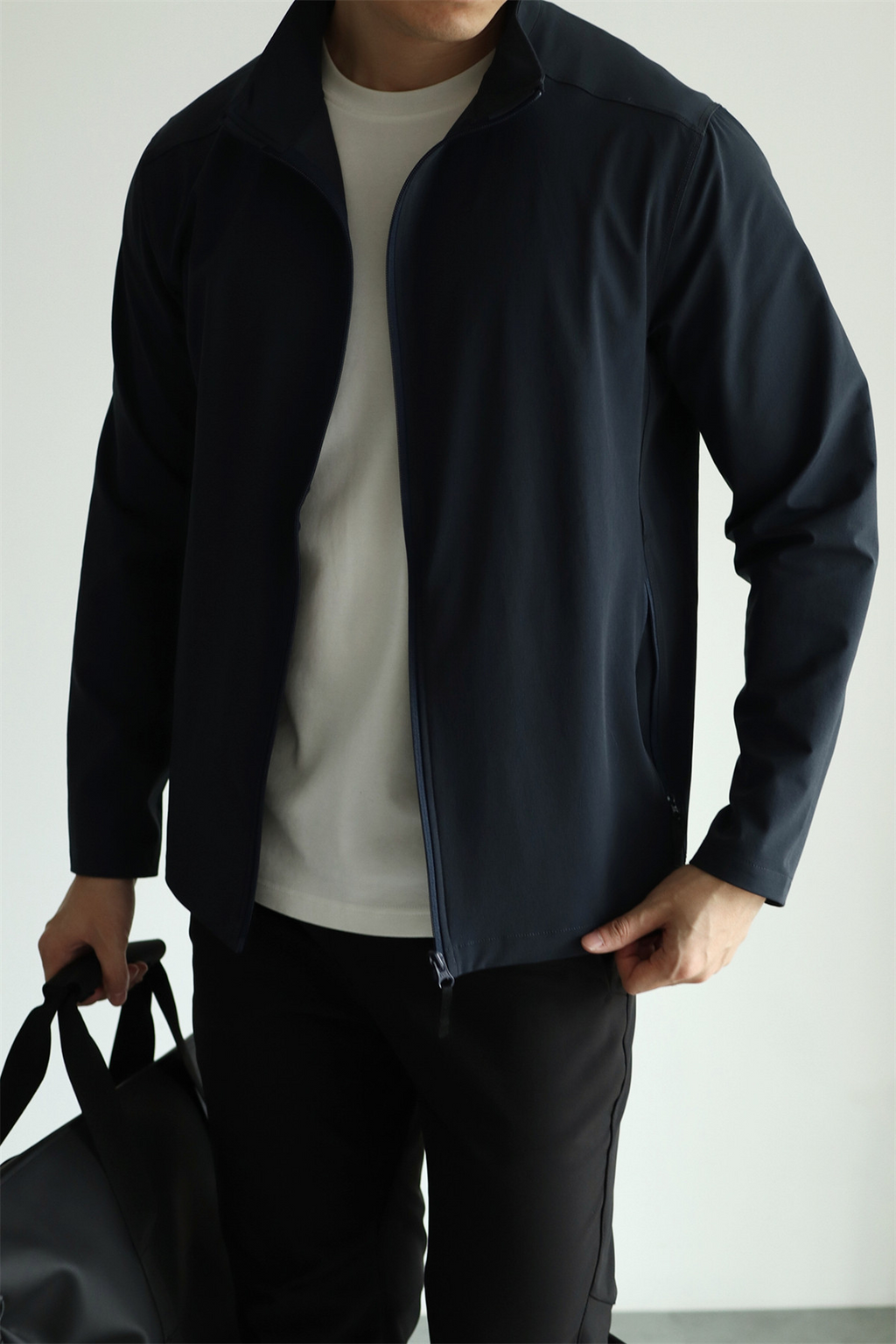 MONSEN Suitory Woven Quick-Dry 4-Way Stretch Outerwear Jacket in Denim product image