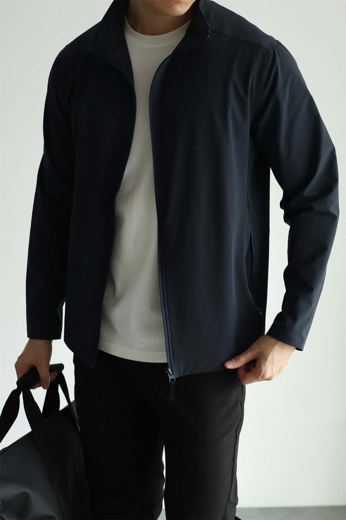 MONSEN Suitory Woven Quick-Dry 4-Way Stretch Outerwear Jacket in Denim product image