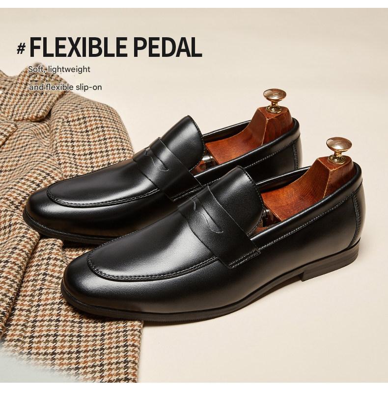 MONSEN Suitory Round Toe Slip-On Loafers in Denim product image