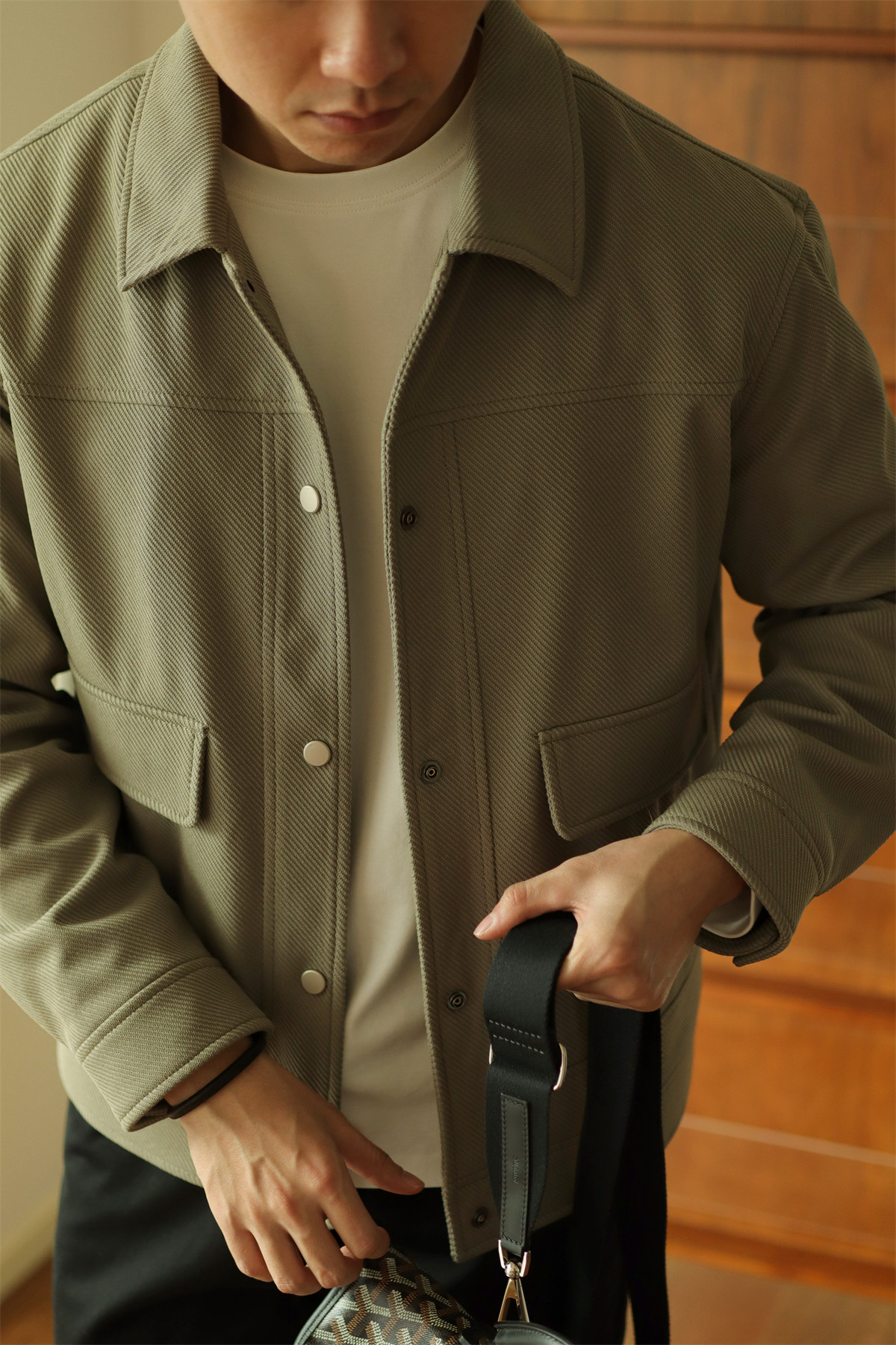 MONSEN Suitory Textured Twill Pocket Work Jacket product image