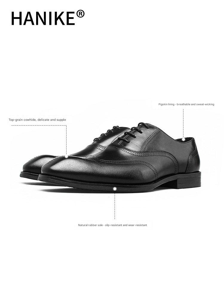 MONSEN Suitory Brogue Oxford Dress Shoes in Leather product image