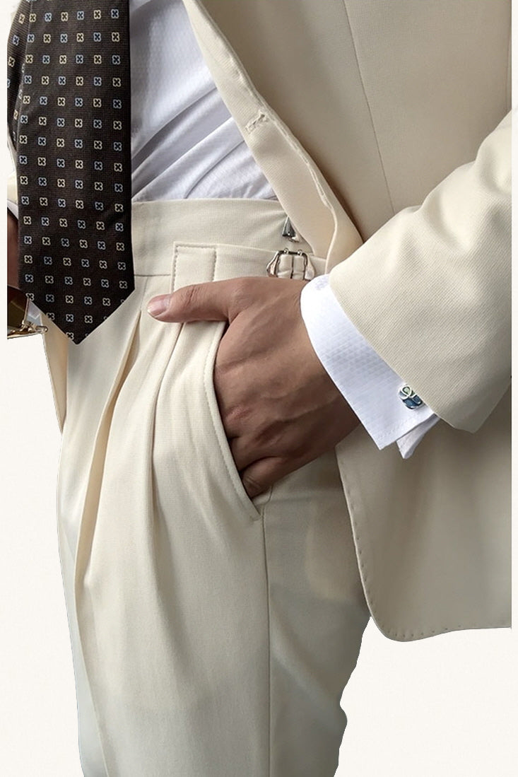 MONSEN Suitory Neapolitan Slim Suit (Single-Breasted) in Performance Blend product image