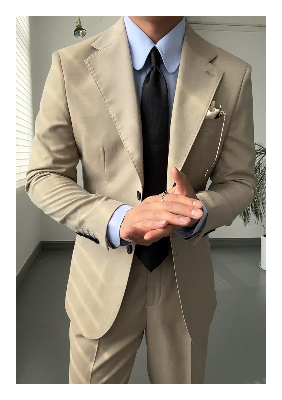 Vintage Rounded-Collar Dress Shirt