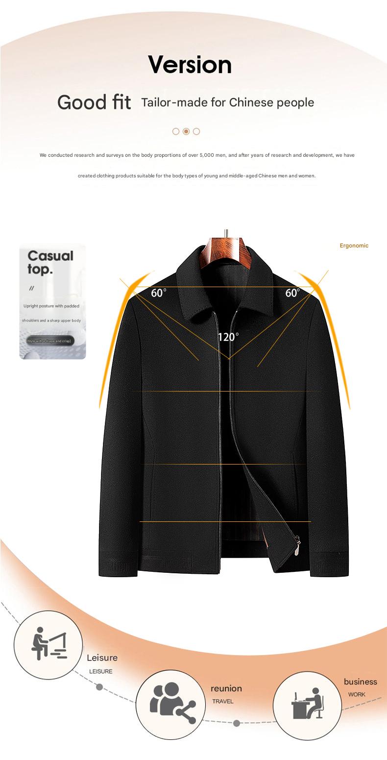 100% Wool Double-Faced Short Coat
