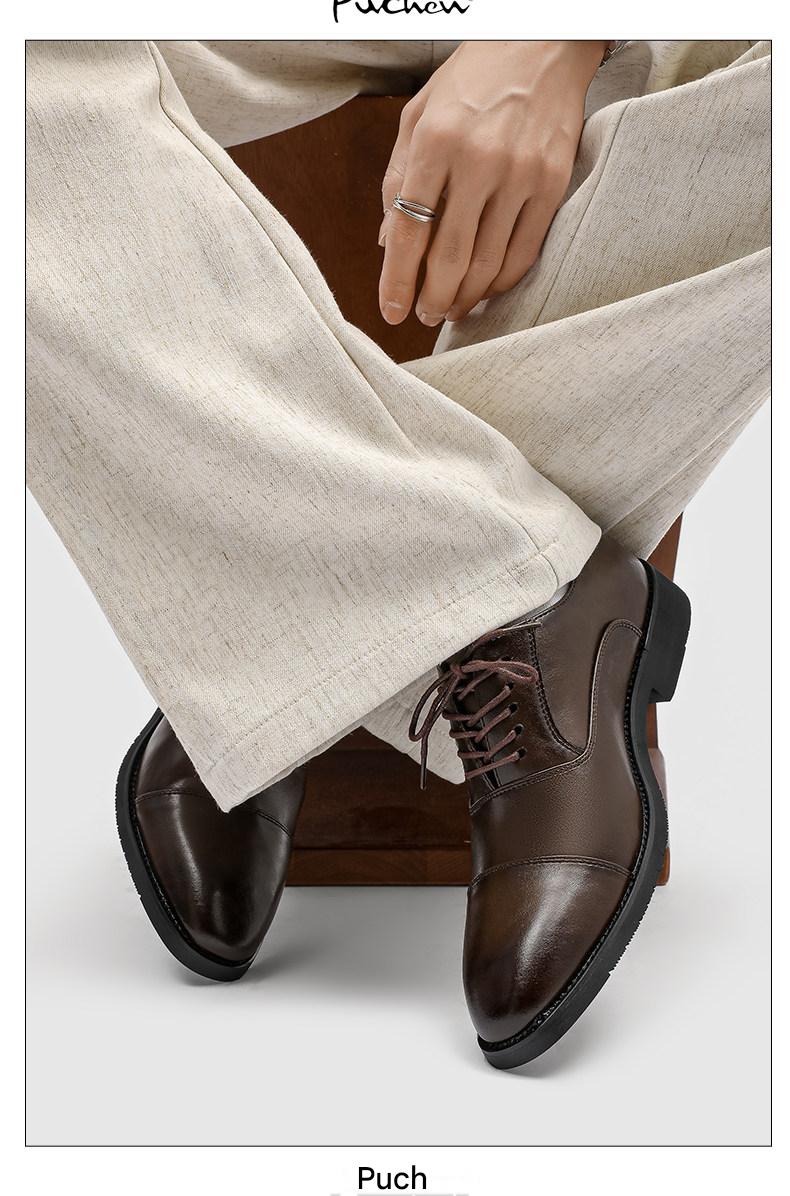 Three-Piece Toe Oxford/Derby Shoes