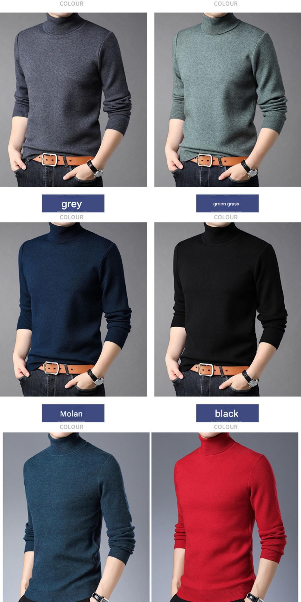 100% Wool Half Turtleneck sweater