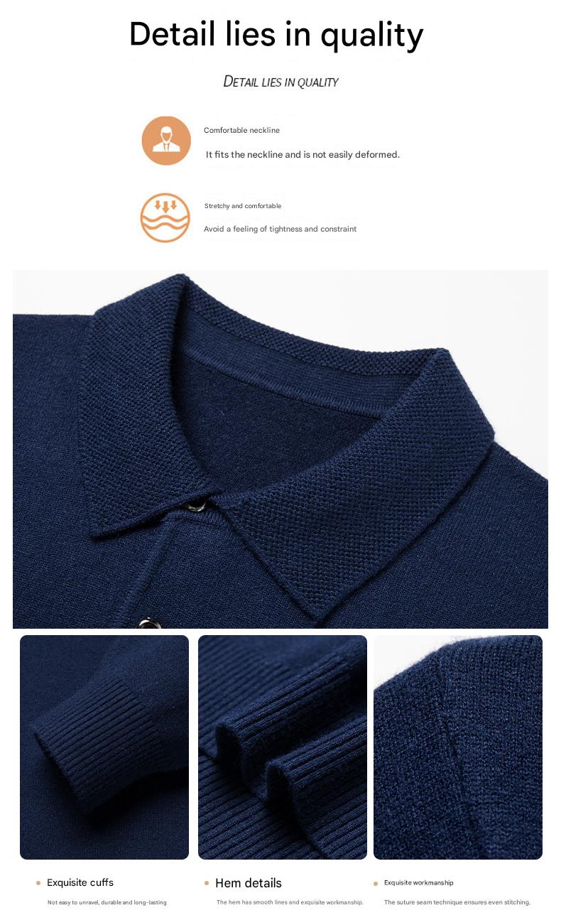 AW Solid Polo Knit