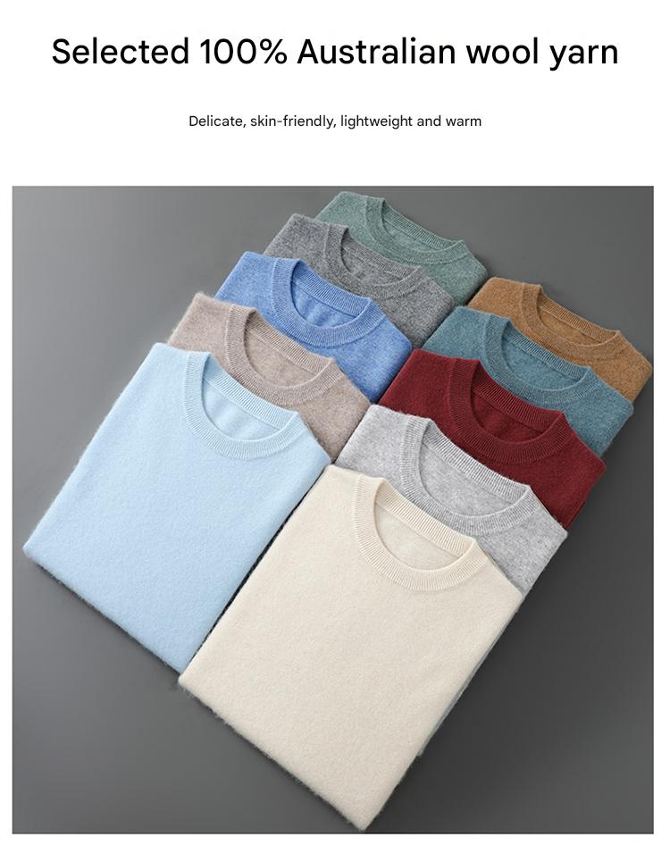 100% Wool Crewneck Sweater