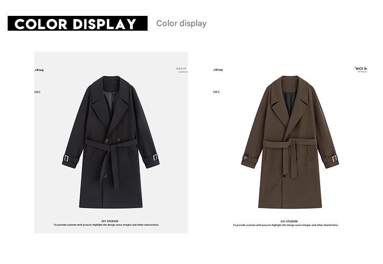MONSEN Suitory British-Style Over-Knee Trench Coat in Performance Blend product image