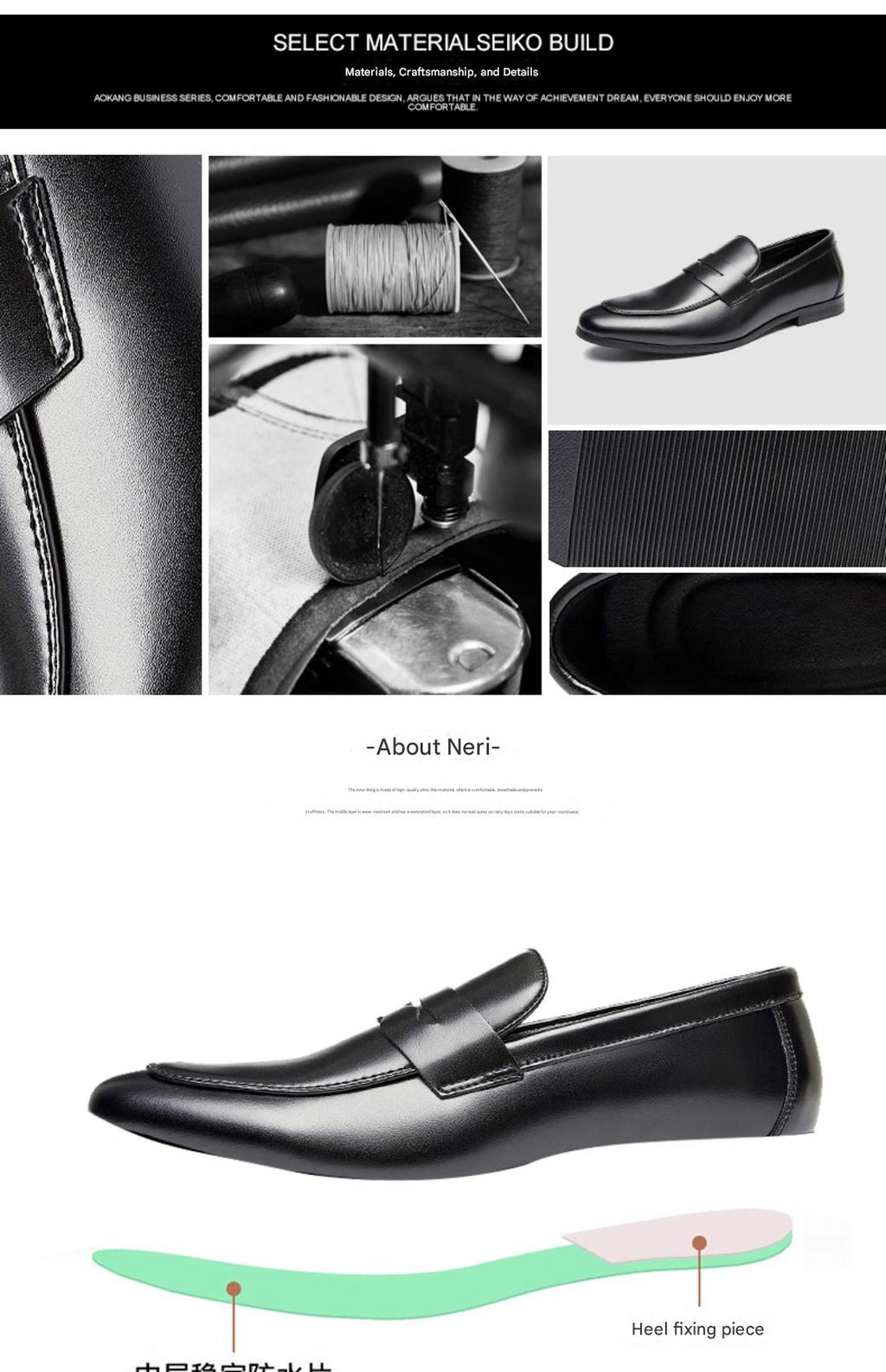 MONSEN Suitory Round Toe Slip-On Loafers in Denim product image