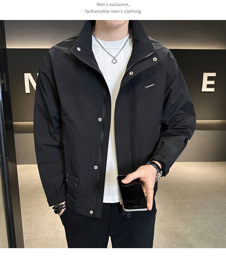 Windproof Stand-Collar Jacket