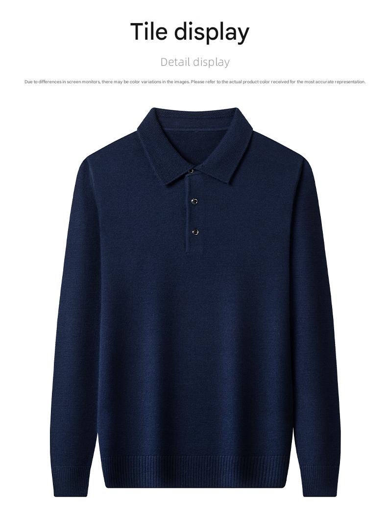 AW Solid Polo Knit
