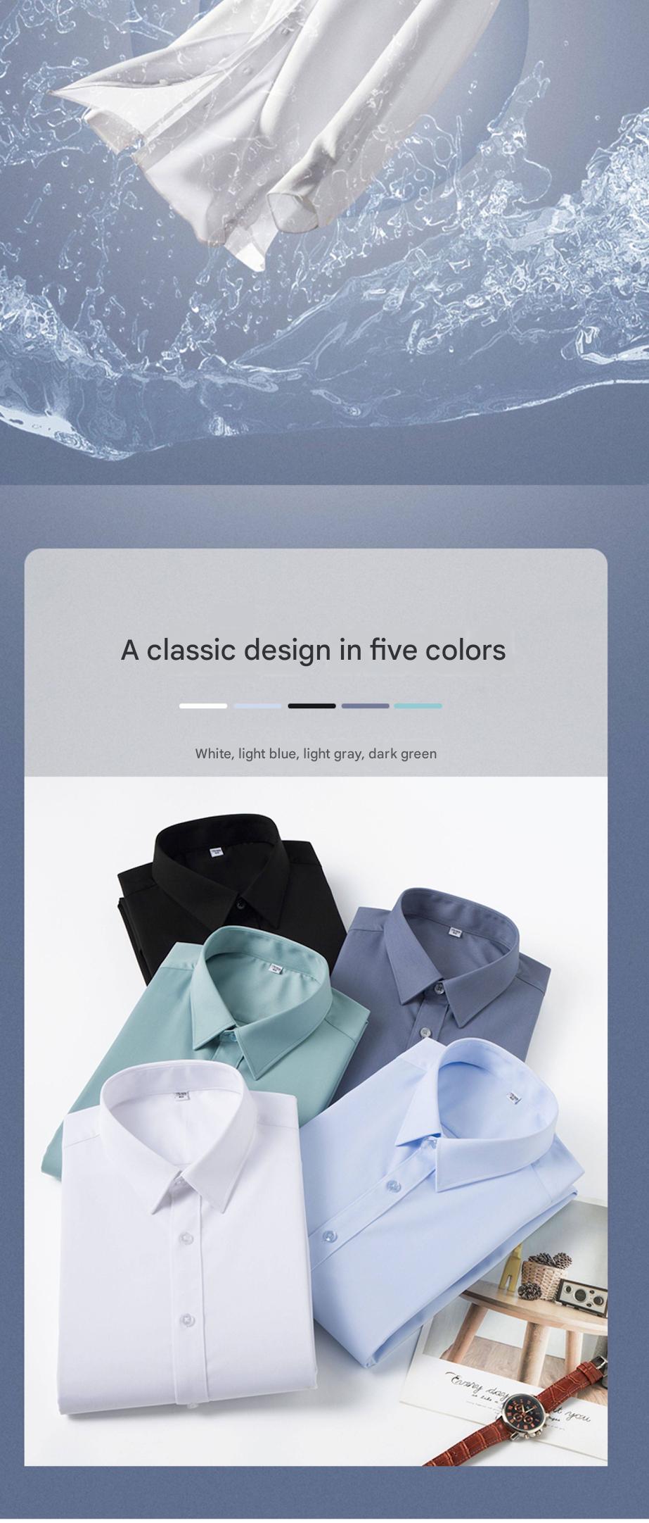 MONSEN Suitory Triple-Protection Water-Repellent Dress Shirt in Bamboo Blend product image