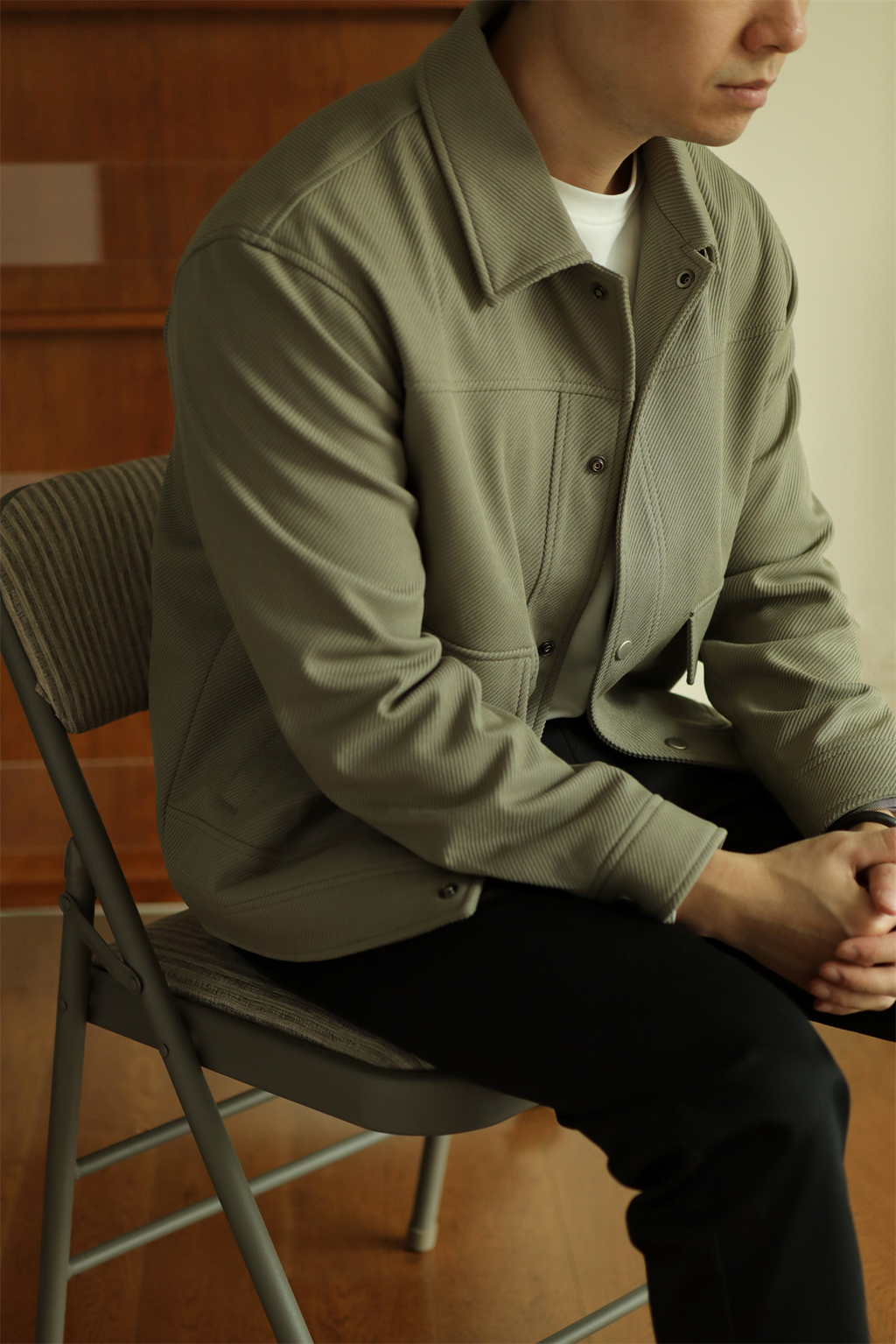 MONSEN Suitory Textured Twill Pocket Work Jacket product image