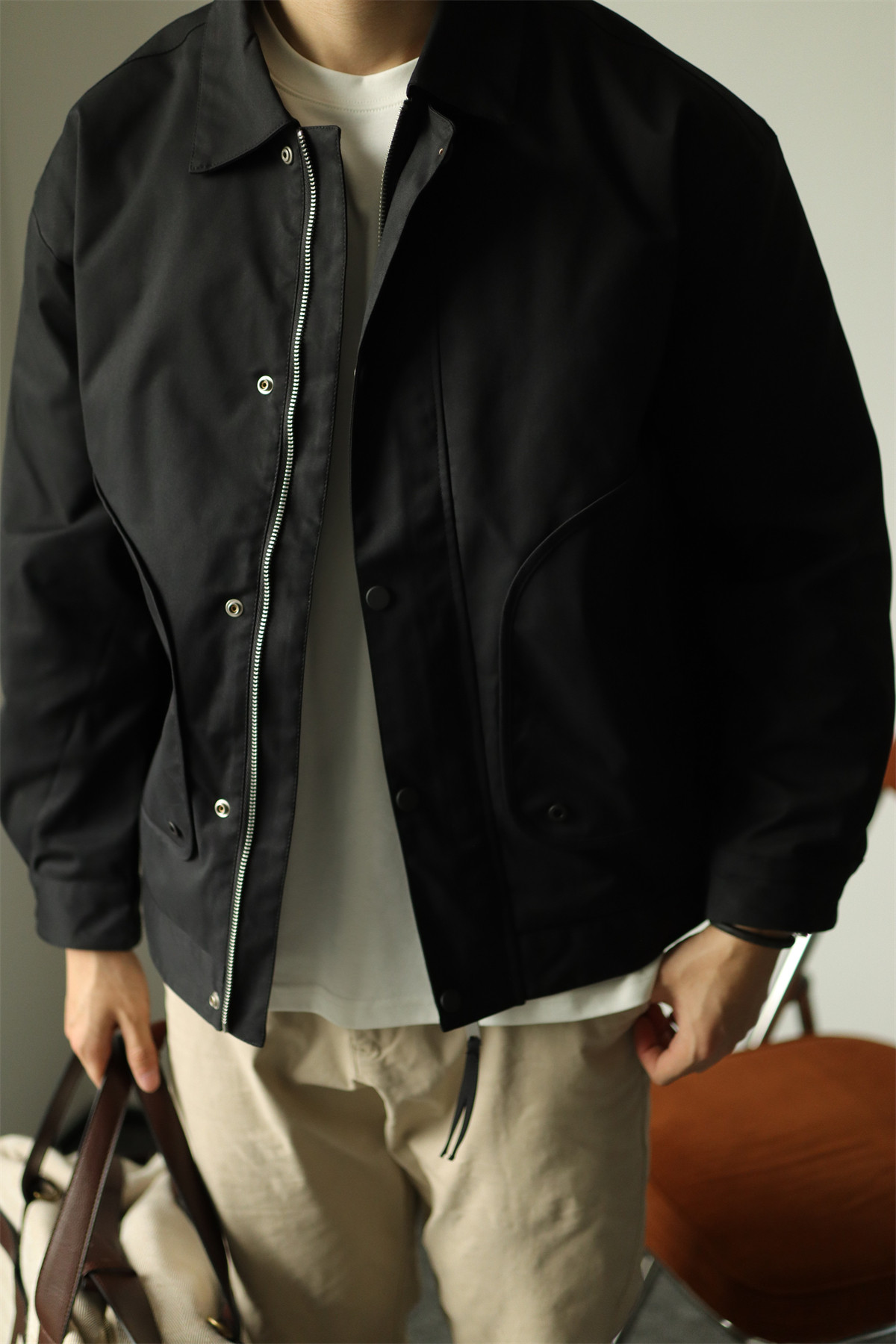 MONSEN Suitory Workwear Pocket Padded Coach Jacket in Cotton product image