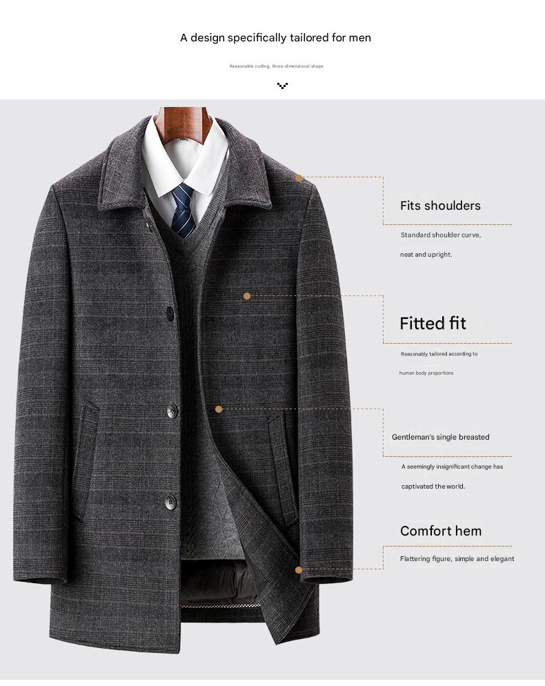 Mid-Length Down-Lined Coat