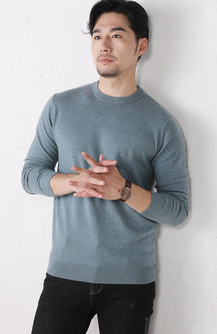 MONSEN Suitory 100% Wool Lightweight Crewneck Knit product image