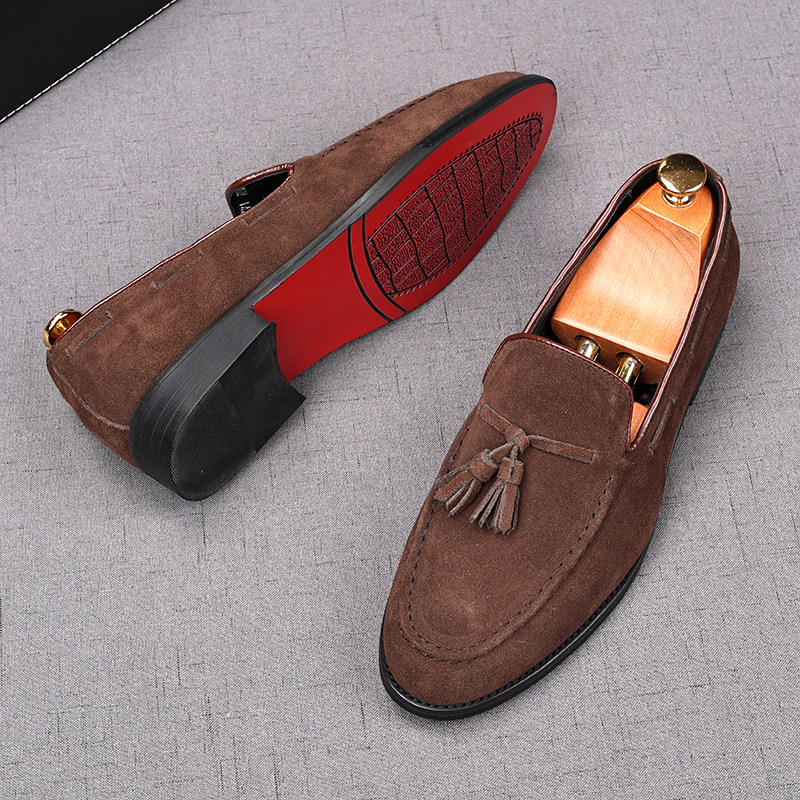MONSEN Suitory Genuine Suede Tassel Loafers product image