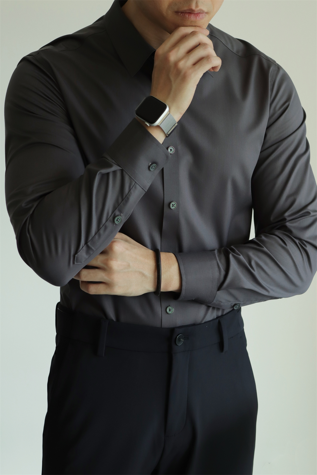MONSEN Suitory Bamboo-Fiber Non-Iron Shirt in Bamboo Blend product image