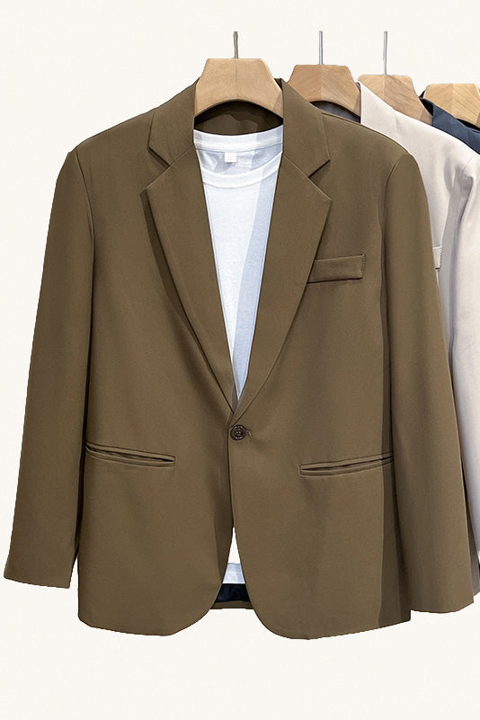 MONSEN Suitory Refined Mini Suit Jacket in Denim product image