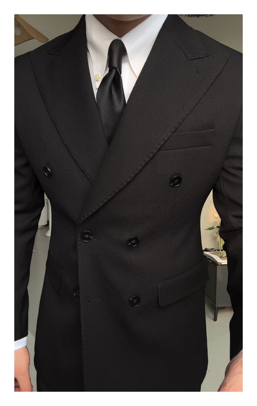 Double-Breasted Peak-Lapel Suit