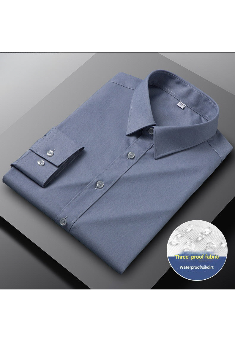 MONSEN Suitory Triple-Protection Water-Repellent Dress Shirt in Bamboo Blend product image