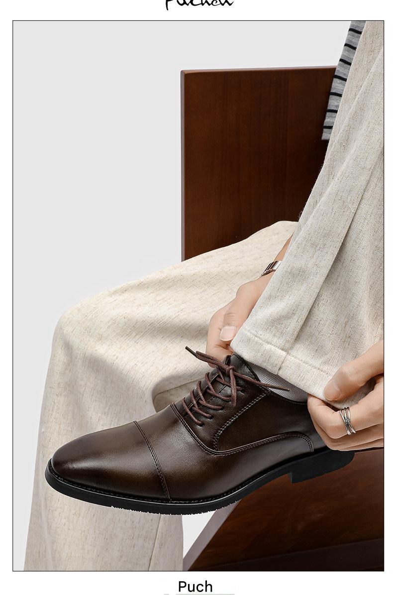 Three-Piece Toe Oxford/Derby Shoes