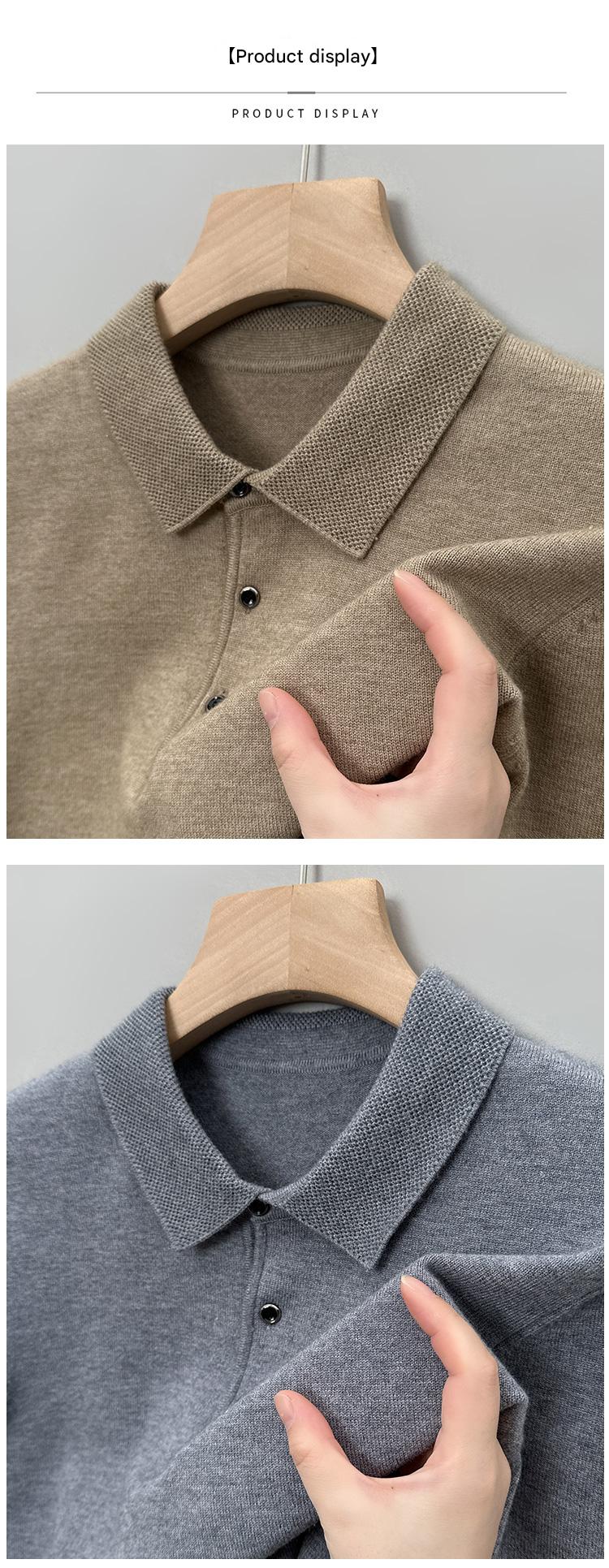AW Solid Polo Knit